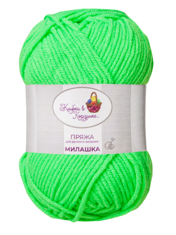 Пряжа «Милашка» - (305 - Неоновый салат)
