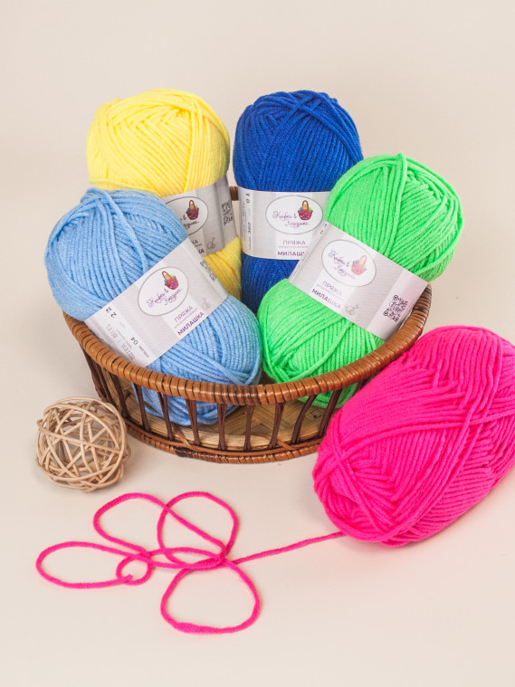 Пряжа «Милашка» набор «Радуга настроения»
