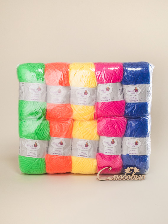 Пряжа «Милашка» набор «Фруктовый смузи»
